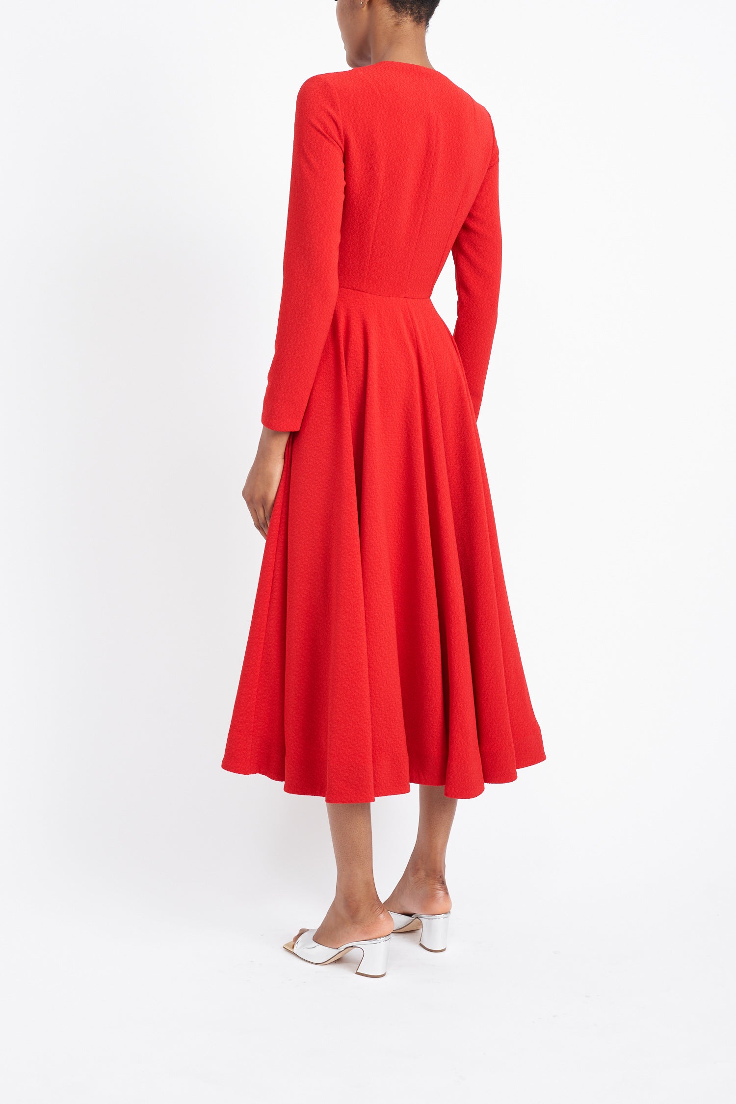 CASS RED SUSTAINABILY SOURCED CADY DRESS
