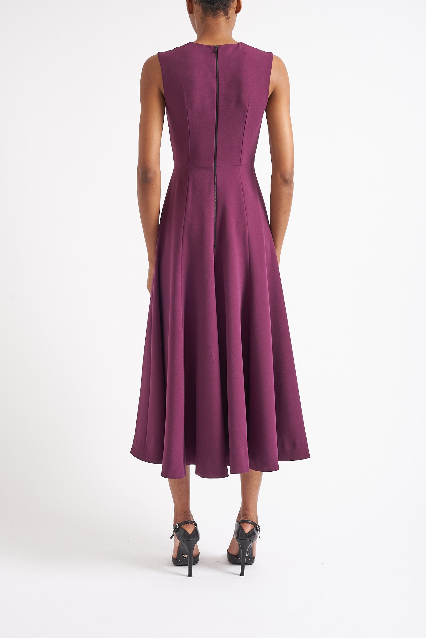 OLIVE SUSTAINABLY SOURCED BLACKBERRY CADY DRESS