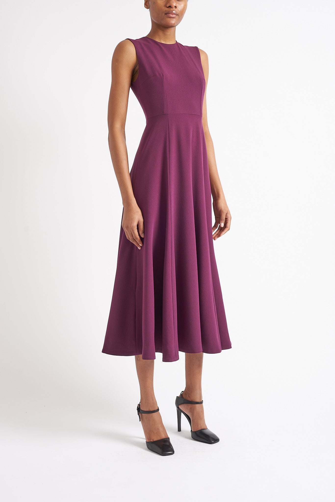 OLIVE SUSTAINABLY SOURCED BLACKBERRY CADY DRESS