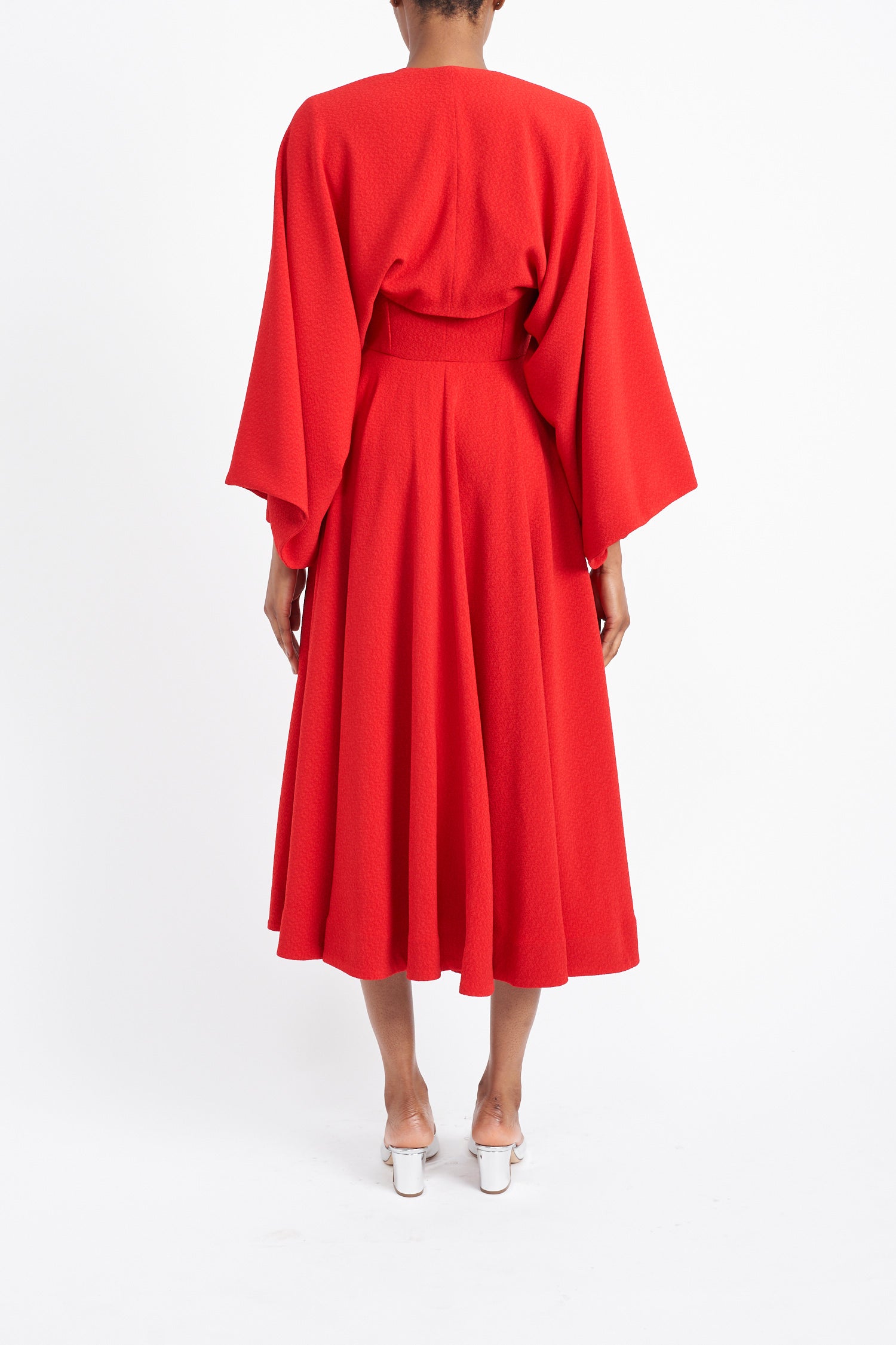 PALOMA LONG RED SUSTAINABLY SOURCED JACKET