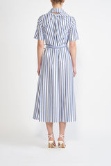 CHARLIE SUSTAINABLY SOURCED STRIPE COTTON DRESS