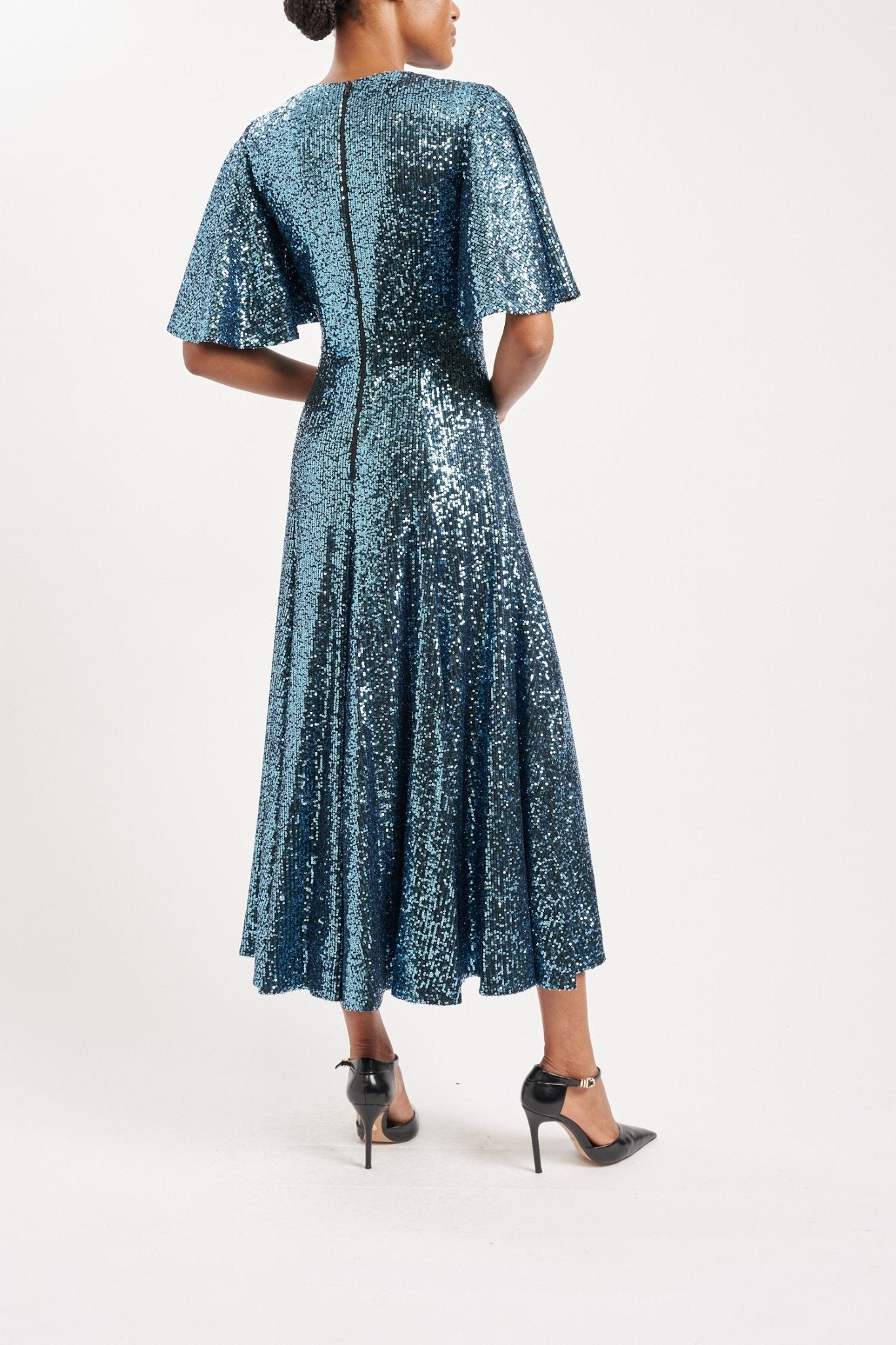 LORELLE AZURE ALL OVER SEQUIN - E.STOTT