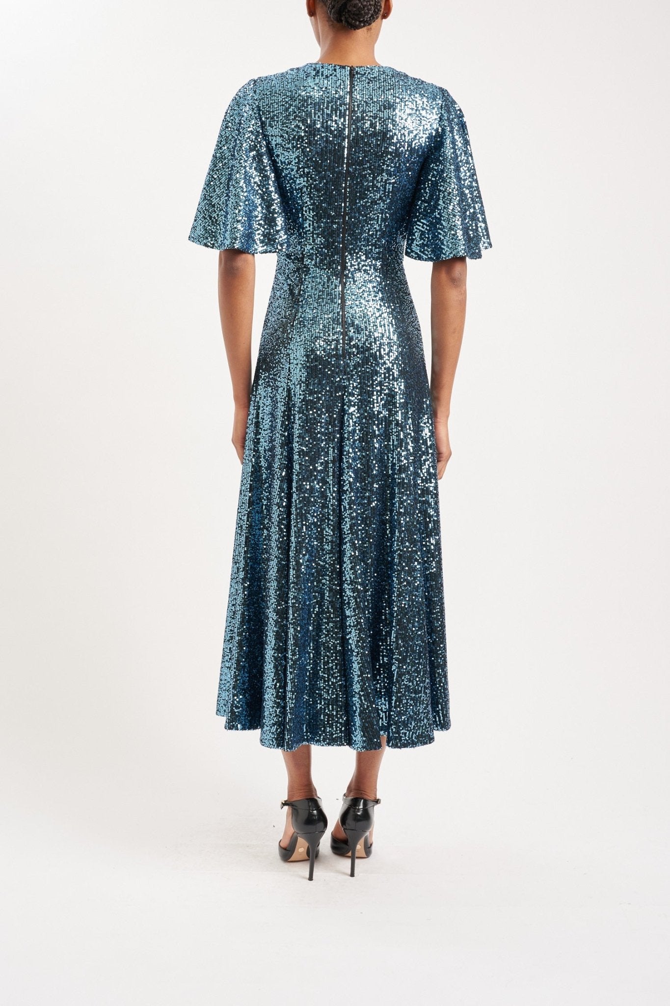 LORELLE AZURE ALL OVER SEQUIN - E.STOTT