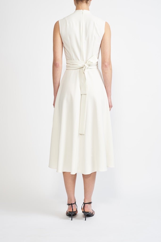 LYRA IVORY SUSTAINABLY SOURCED CADY DRESS - E.STOTT